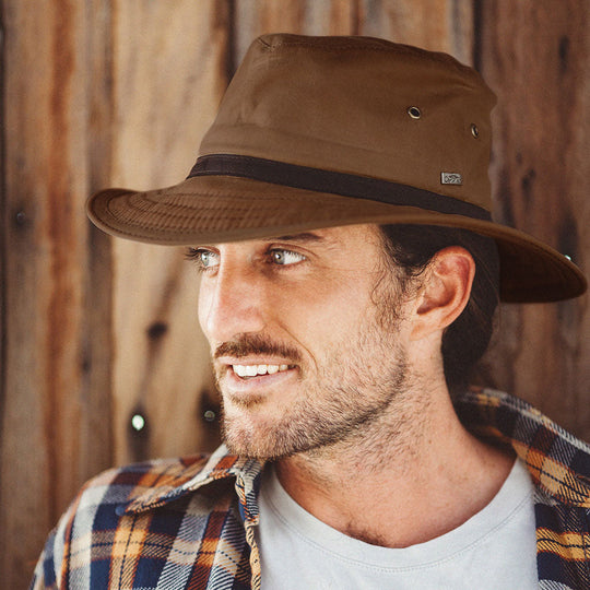 Cloth Hat Safari Hats Portland Waxed Cotton Rain Hat