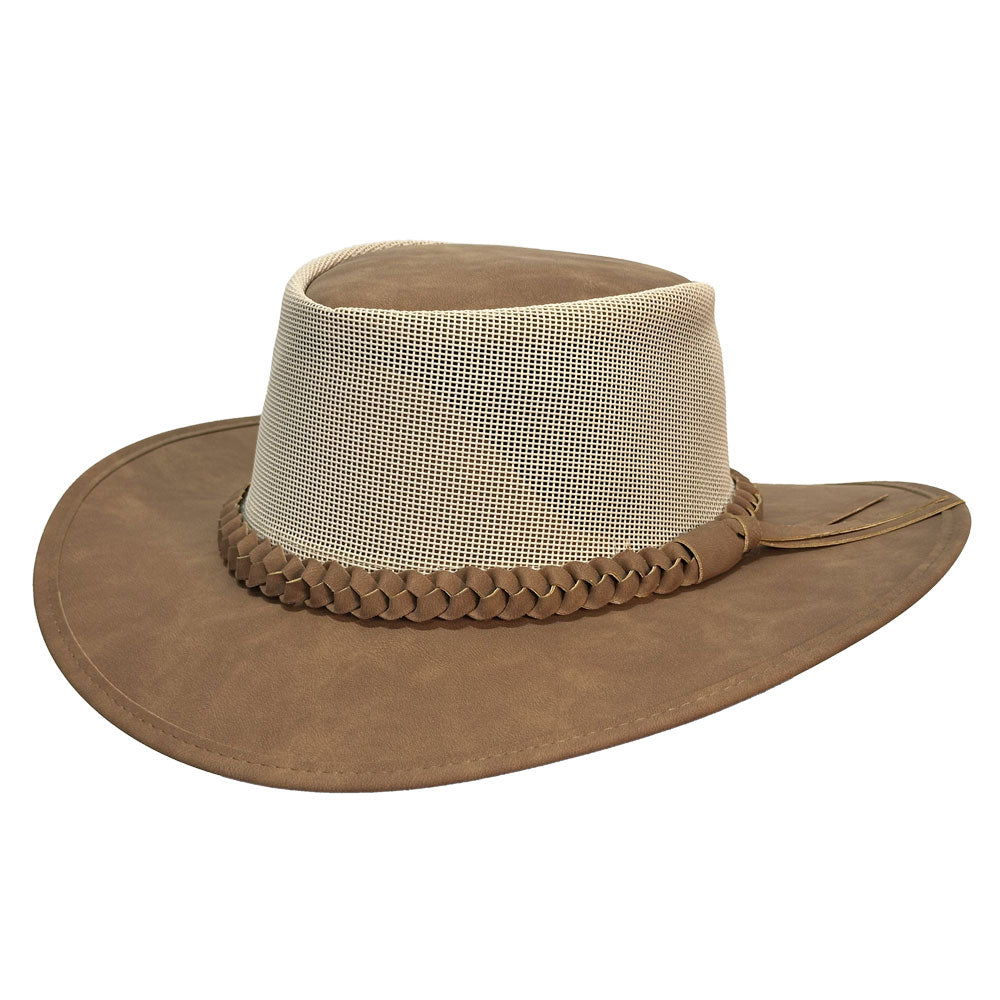 Conner Hats Outback Hats Tan / Small Aussie Golf Soakable Mesh Hat