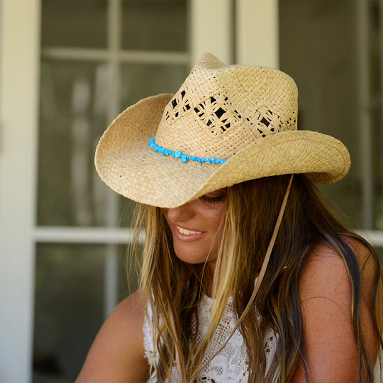 Conner Hats Women's Hat Cascade Mountain Organic Raffia Western | Womens Cowgirl Hat