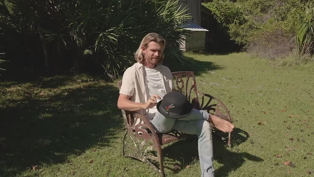 Video: the Bowler Derby hat being worn outdoors