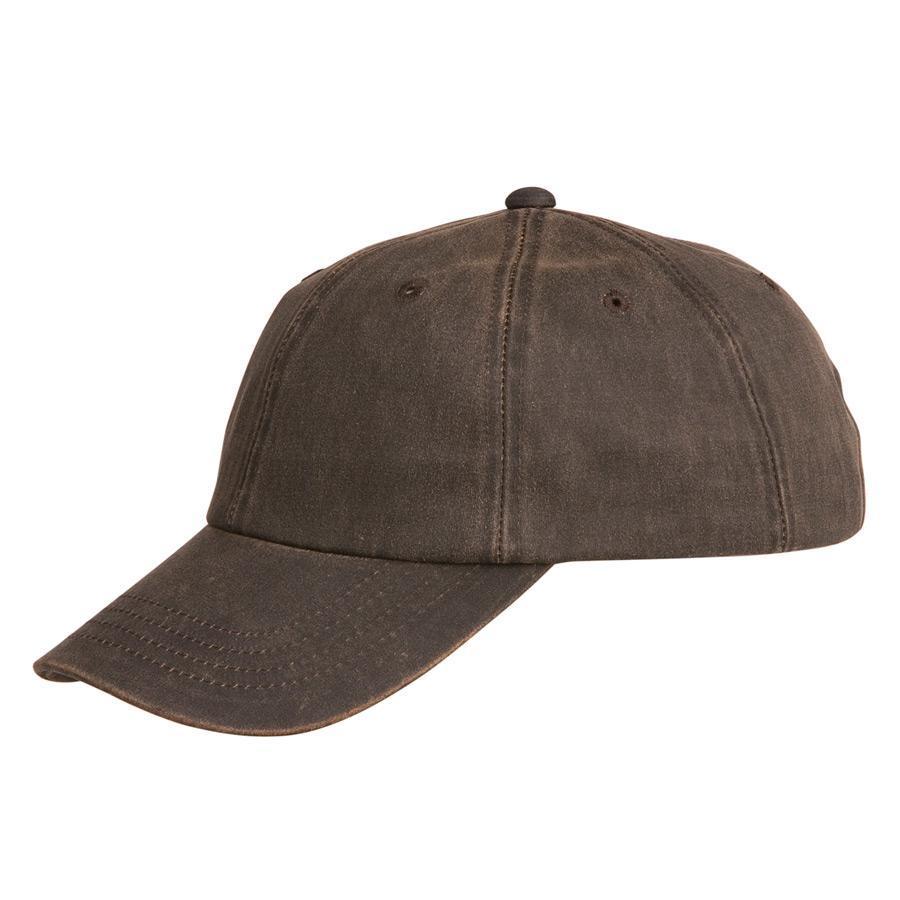 Baseball Cap with low profile made from Brown weathered cotton