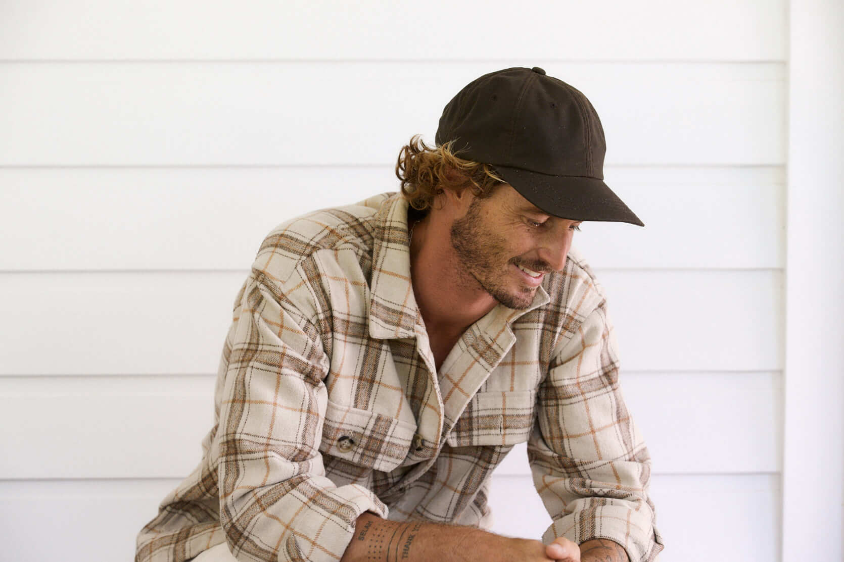 Oilskin store baseball cap