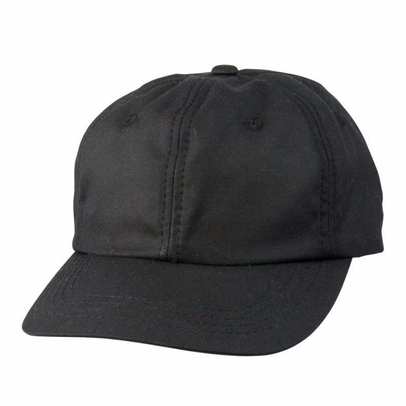 Oiled cotton cap in color Black 