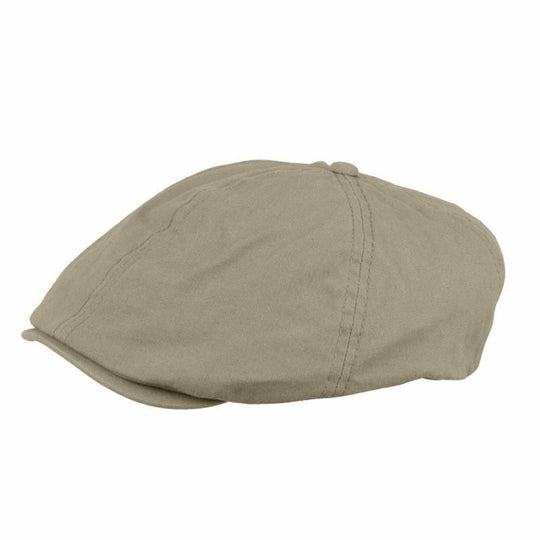 Organic cotton newsboy drivers cap in color Khaki