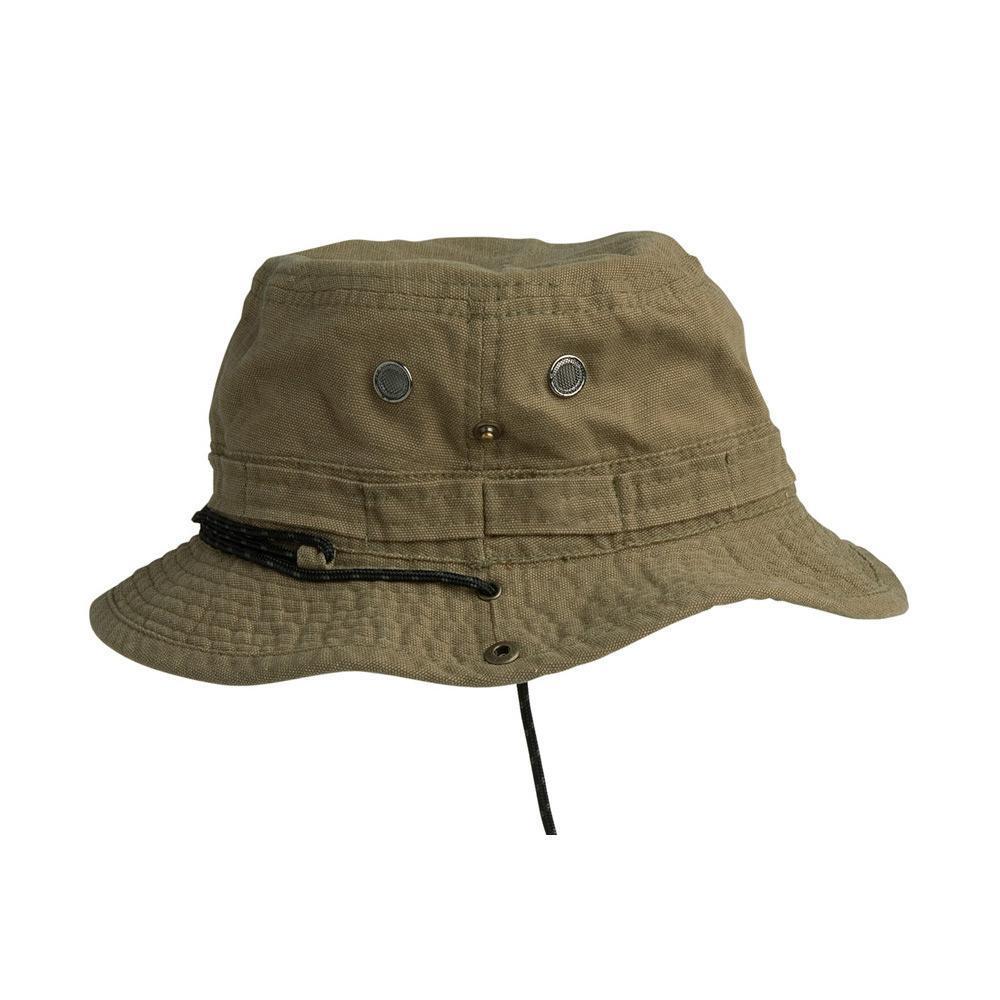 Organic cotton Bucket hiking outdoor hat in color Olive