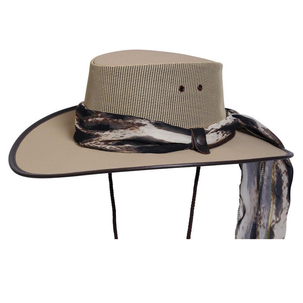 Ladies BC hats cool as a breeze canvas hat in color Beige made in Australia