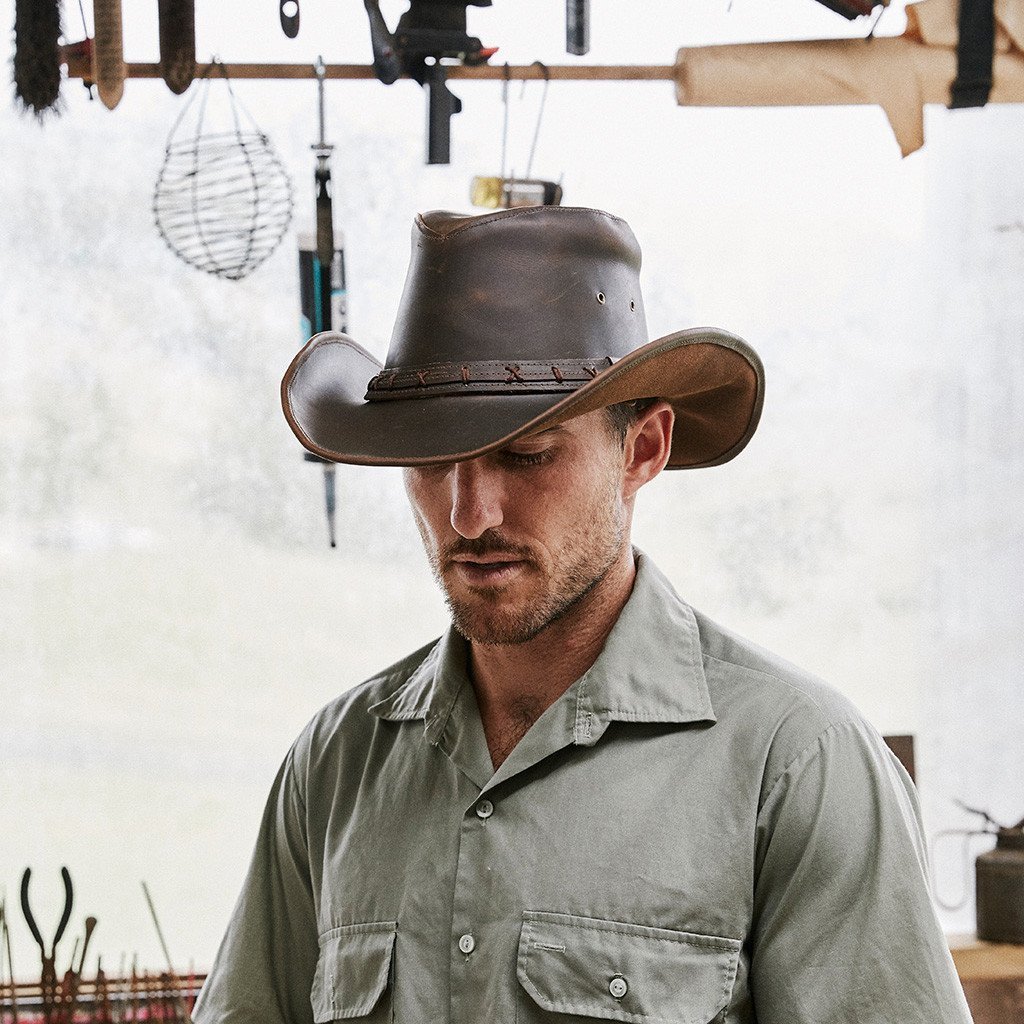 High Sierra Shapeable Leather | Outback Hat