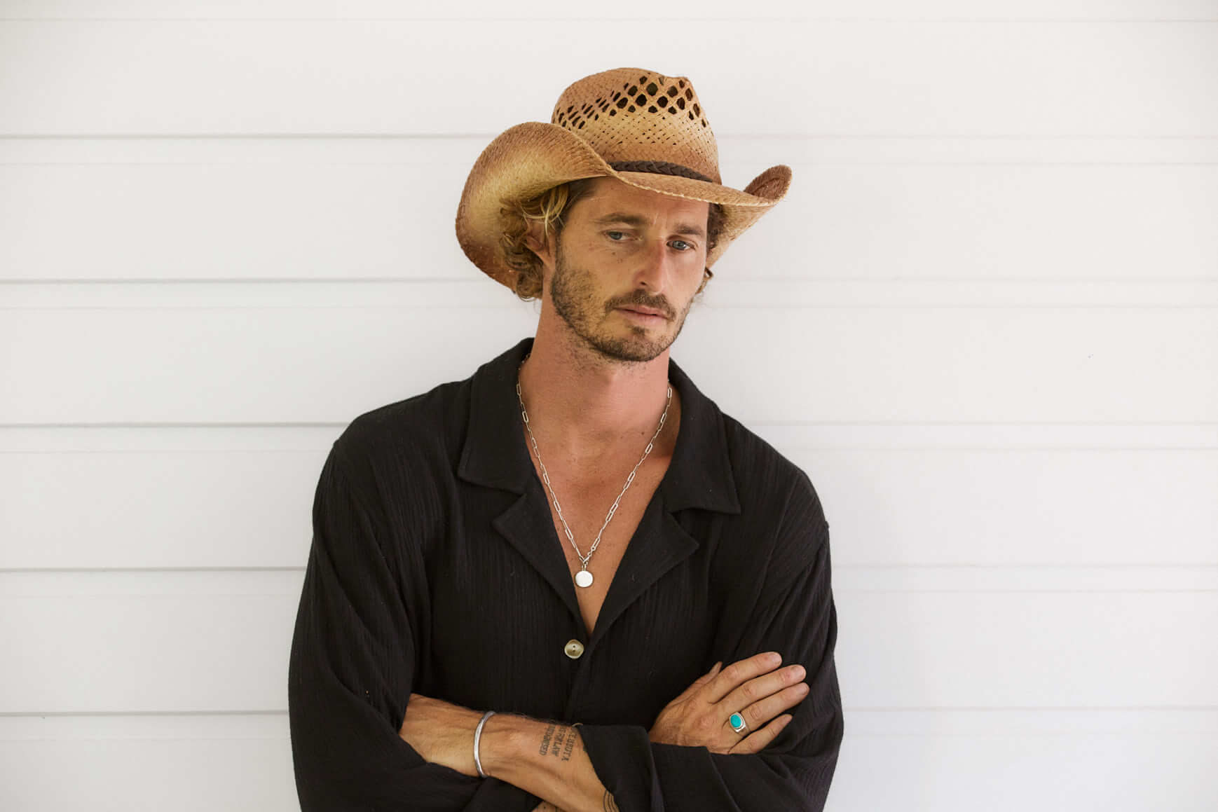 Mens Beach Cowboy Hat: Western Straw – Conner Hats Mens Beach Cowboy Hat: Western Straw – Conner Hats
