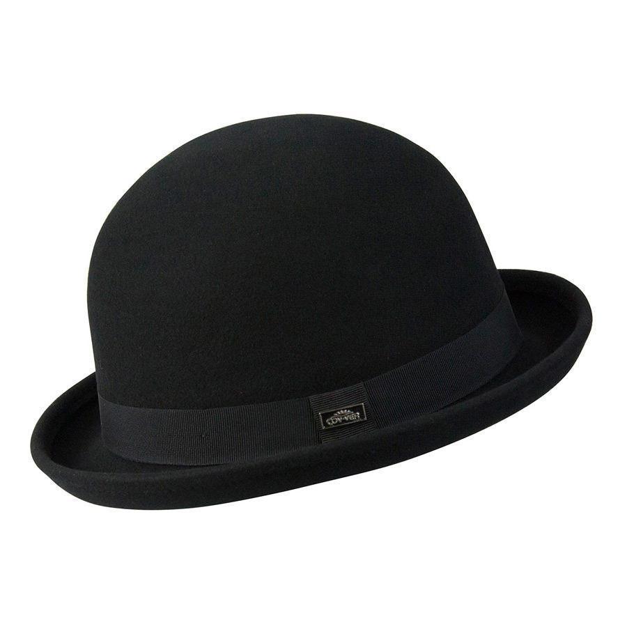 Wool hat bowler/derby in color Black