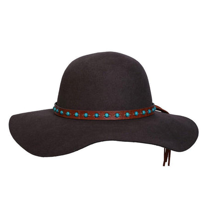 Women's Wool Hat in color Brown